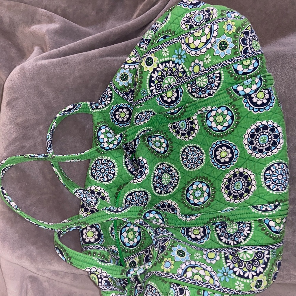 Vera Bradley Cupcakes Green XL Duffle Bag.
